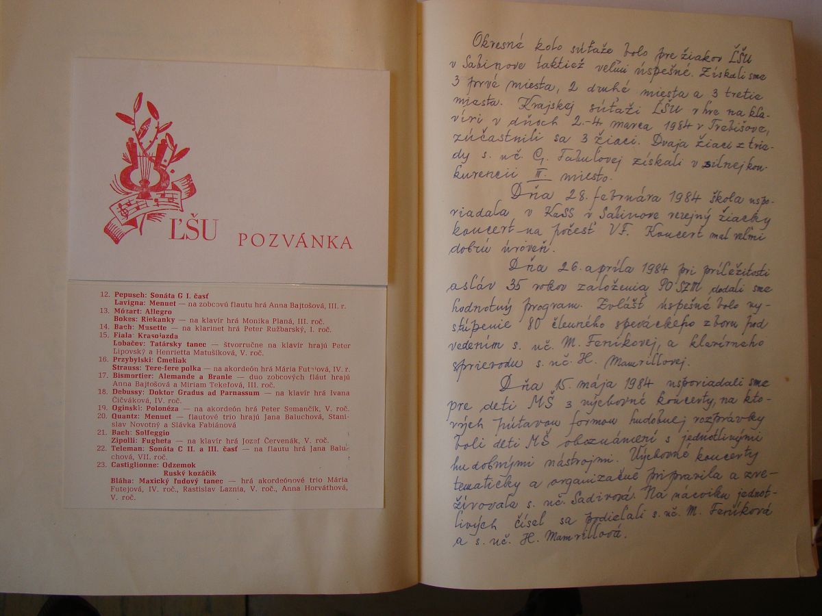 Kronika školy 1953-1989