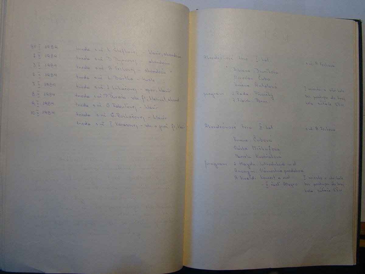 Kronika školy 1953-1989