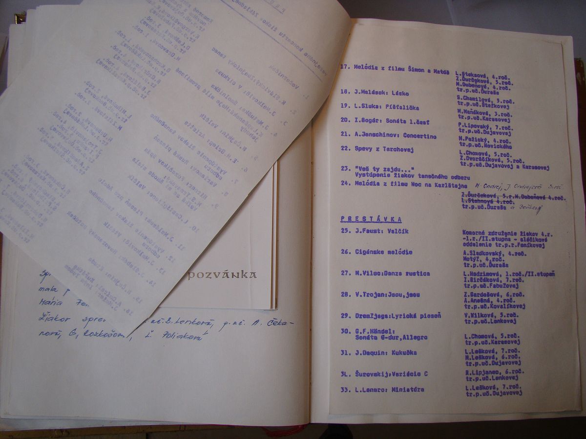 Kronika školy 1989-1995