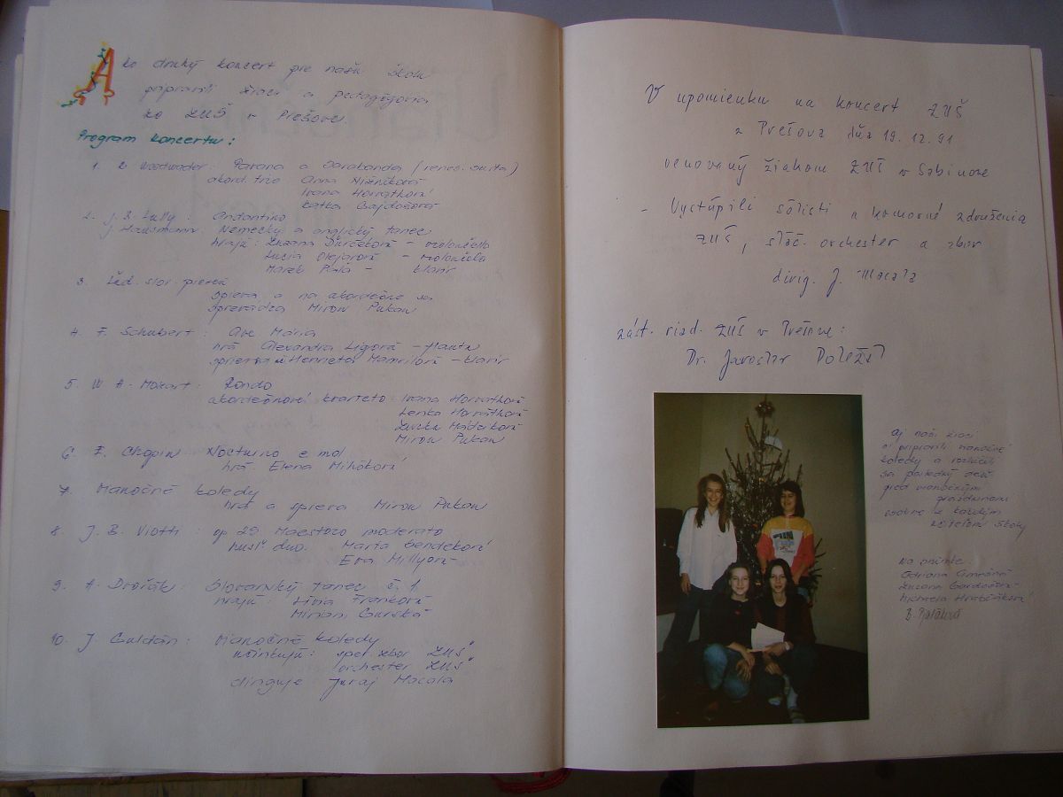 Kronika školy 1989-1995