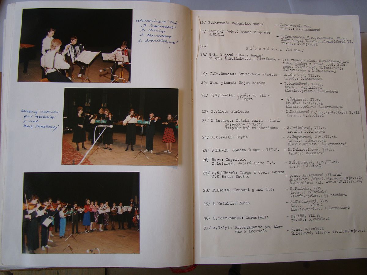 Kronika školy 1989-1995