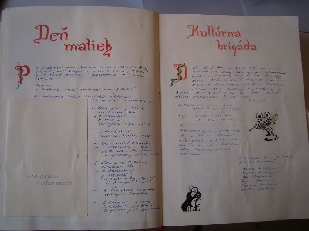 Kronika školy 1989-1995