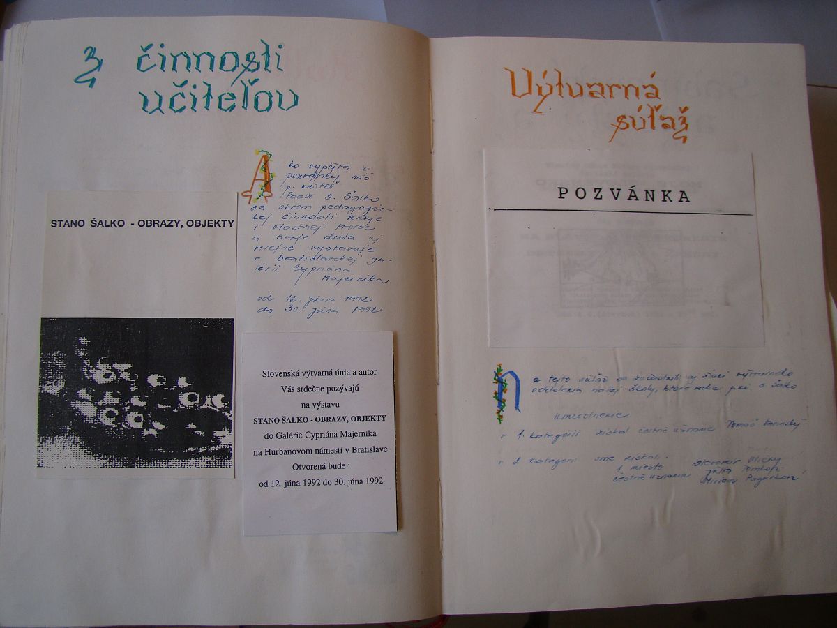 Kronika školy 1989-1995