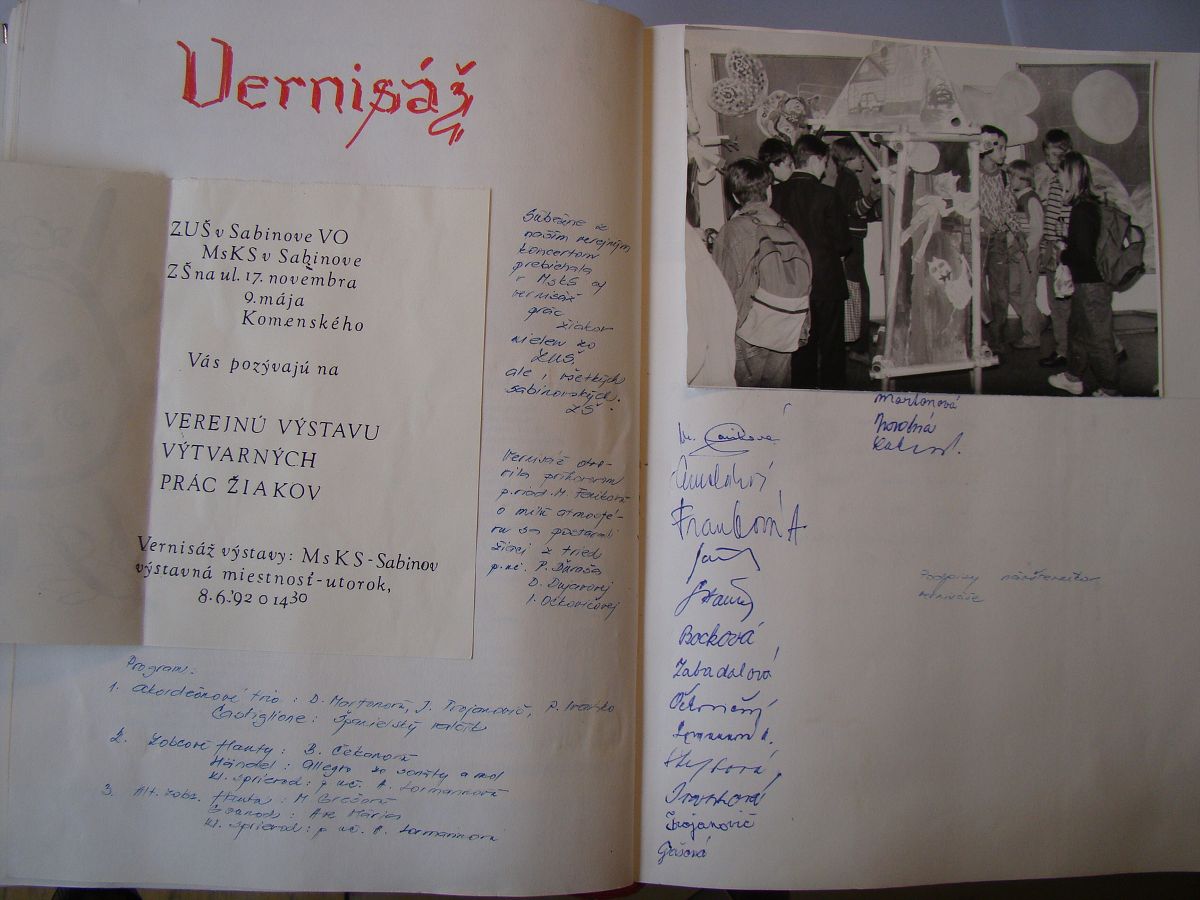 Kronika školy 1989-1995