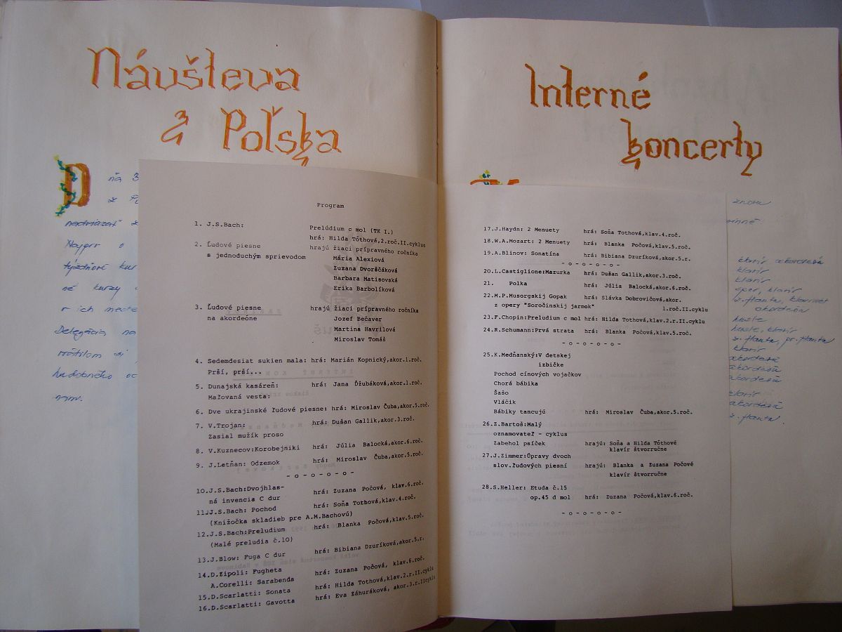 Kronika školy 1989-1995