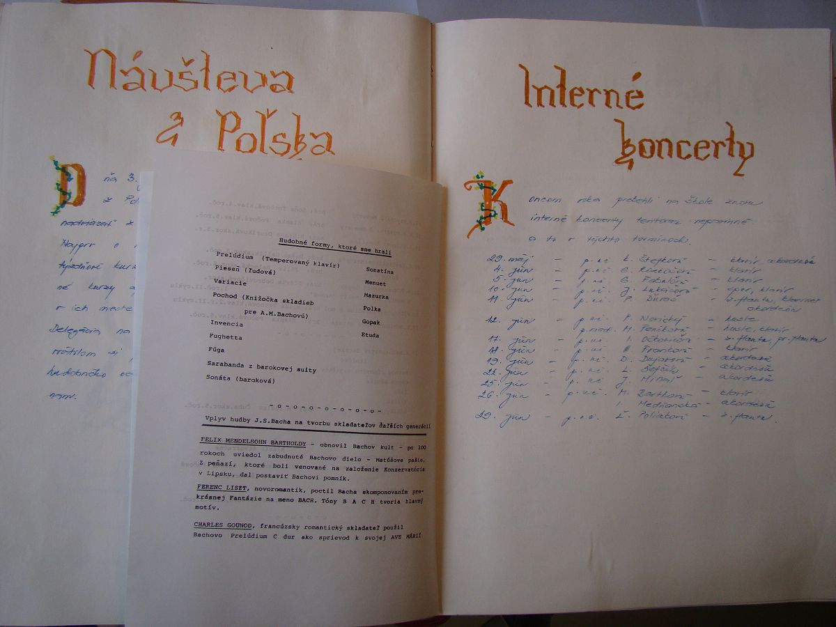Kronika školy 1989-1995