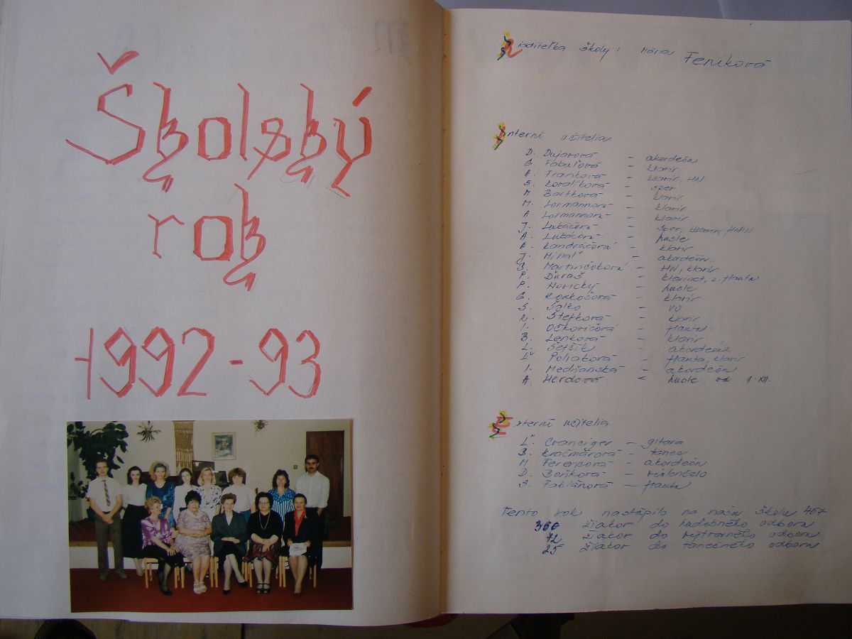 Kronika školy 1989-1995