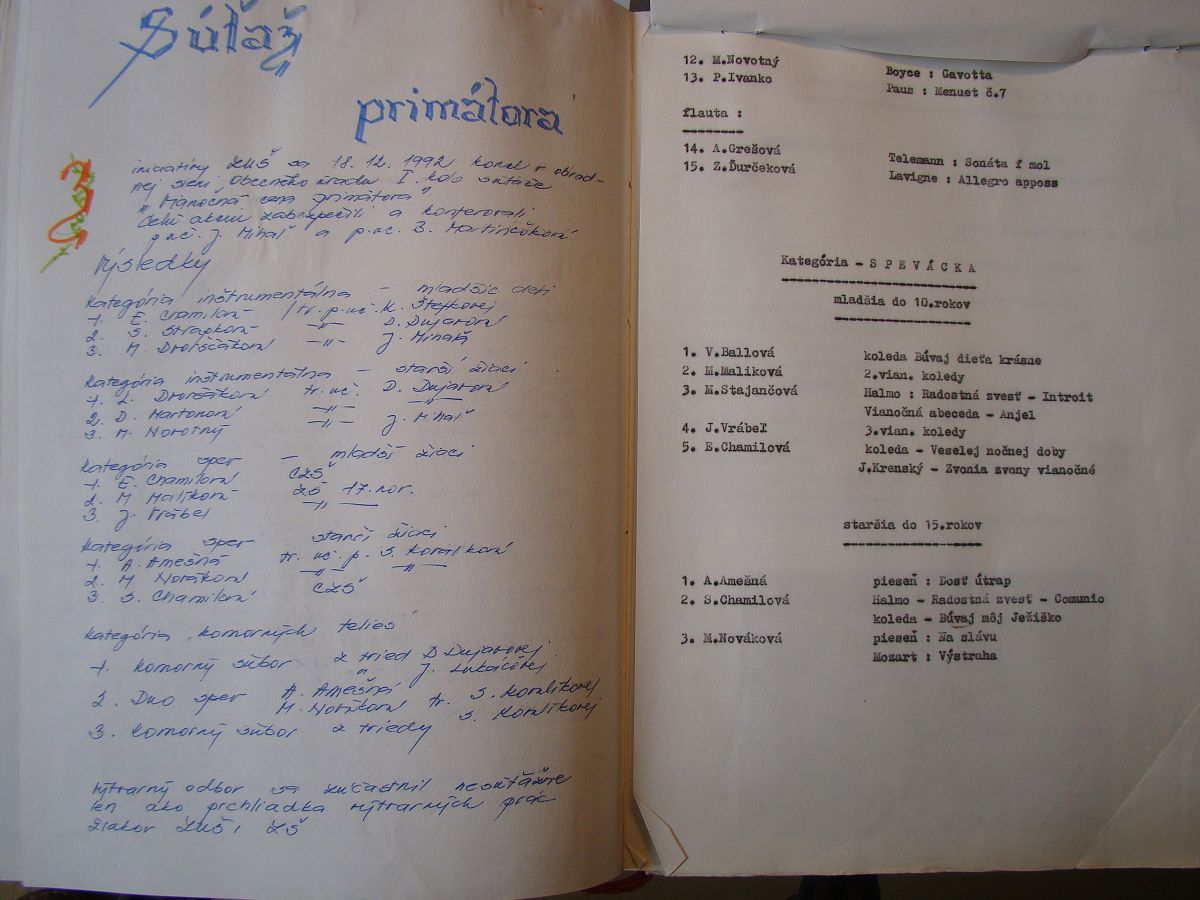 Kronika školy 1989-1995