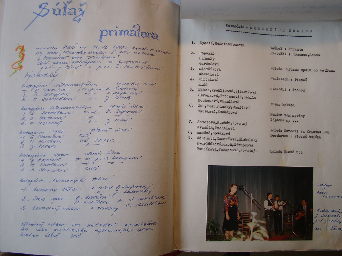Kronika školy 1989-1995