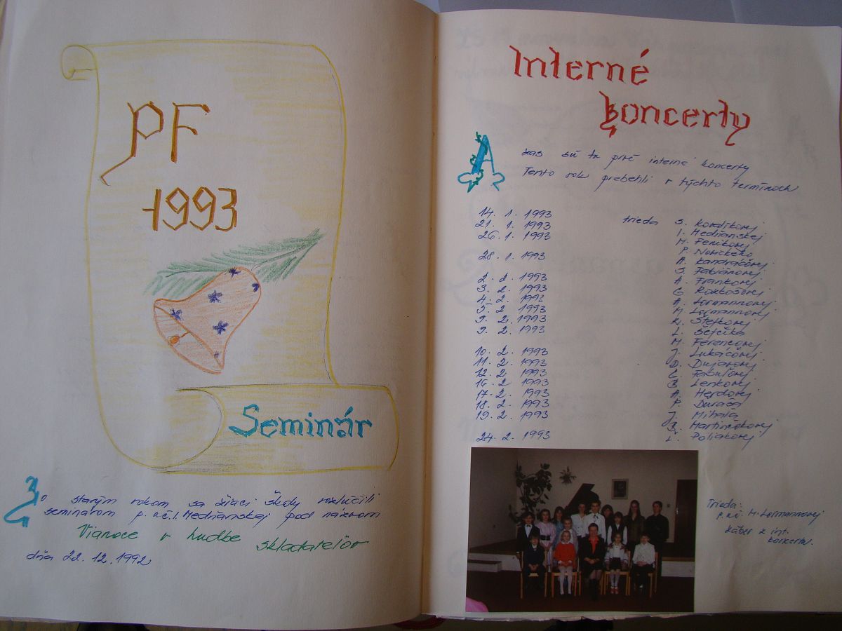Kronika školy 1989-1995
