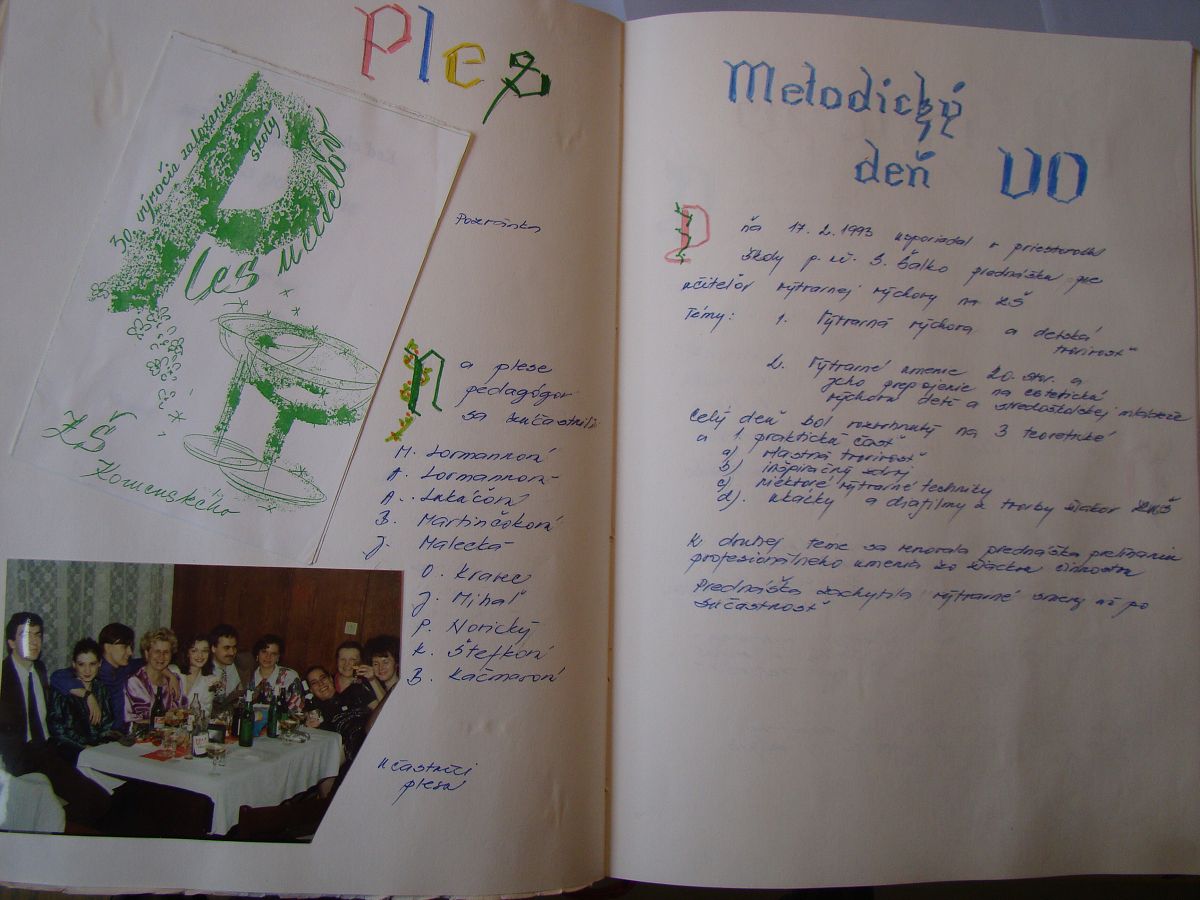 Kronika školy 1989-1995