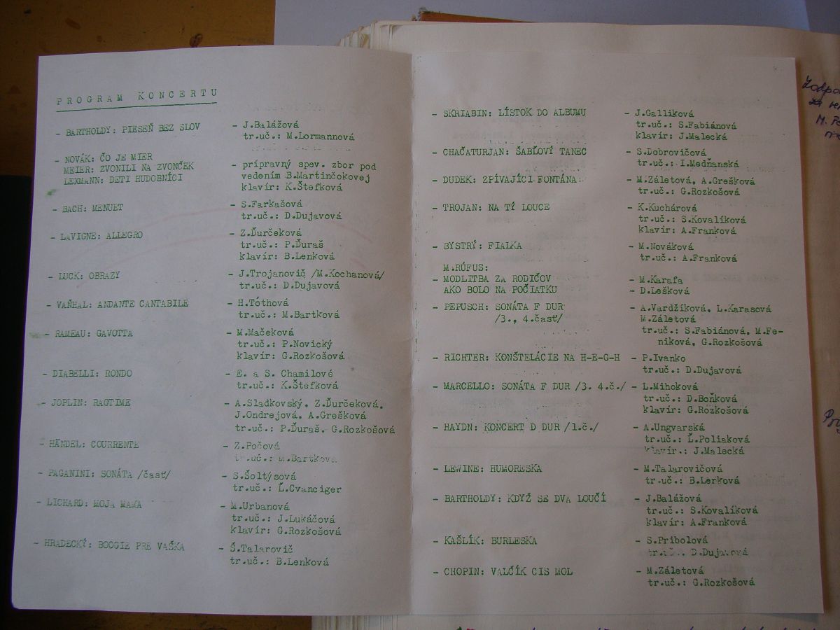 Kronika školy 1989-1995