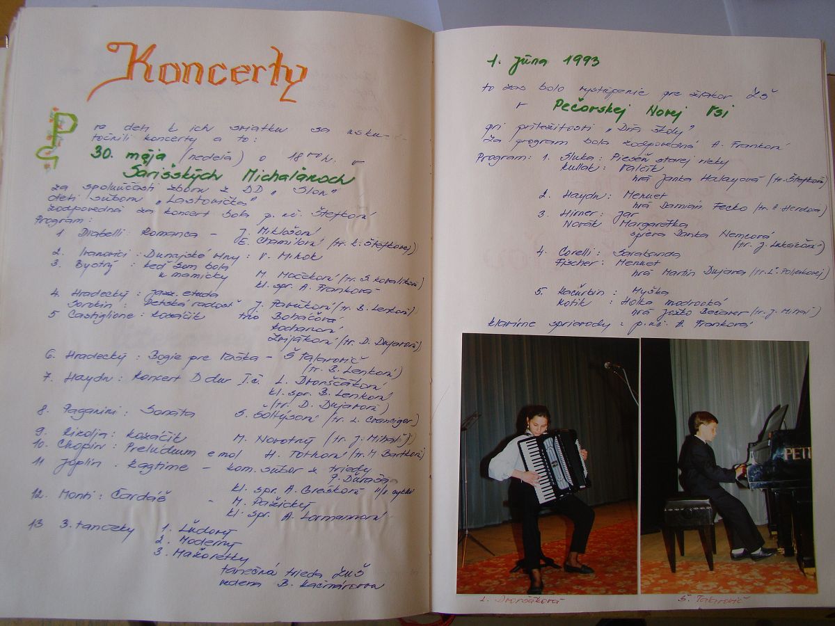 Kronika školy 1989-1995