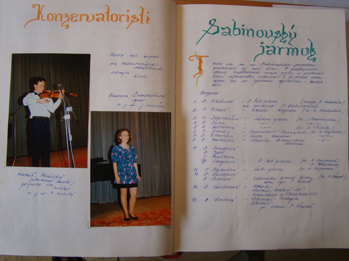 Kronika školy 1989-1995