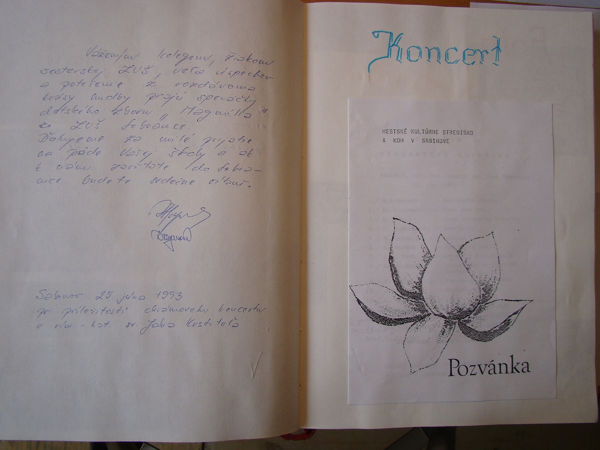 Kronika školy 1989-1995