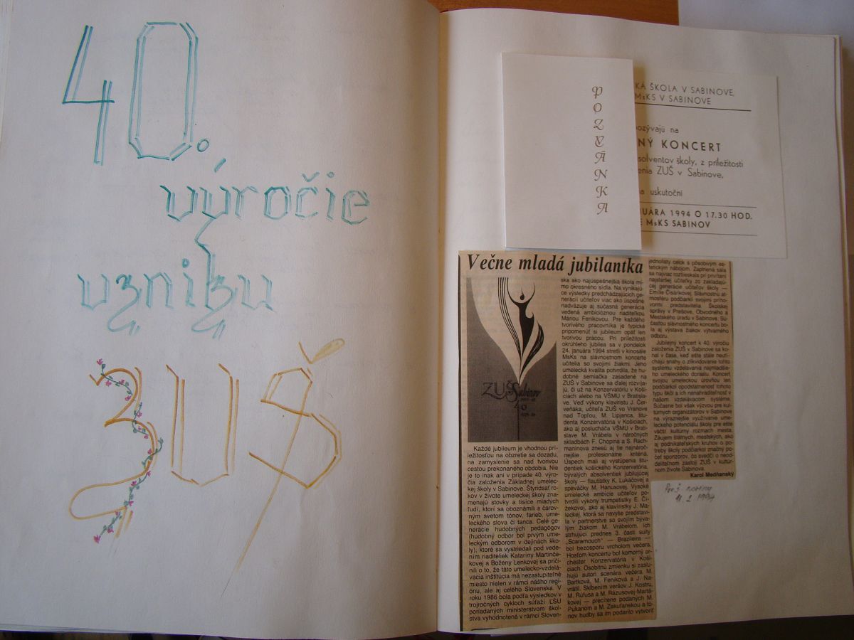 Kronika školy 1989-1995