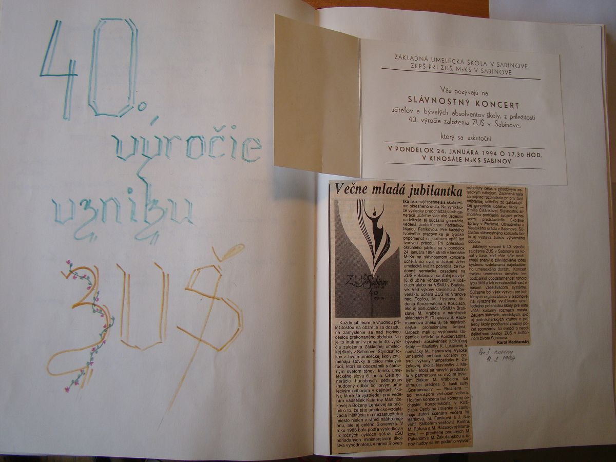 Kronika školy 1989-1995