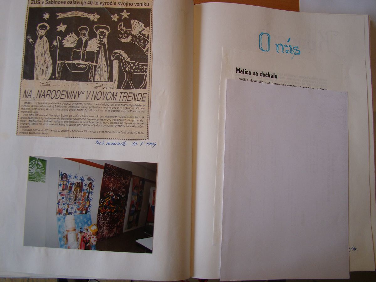 Kronika školy 1989-1995