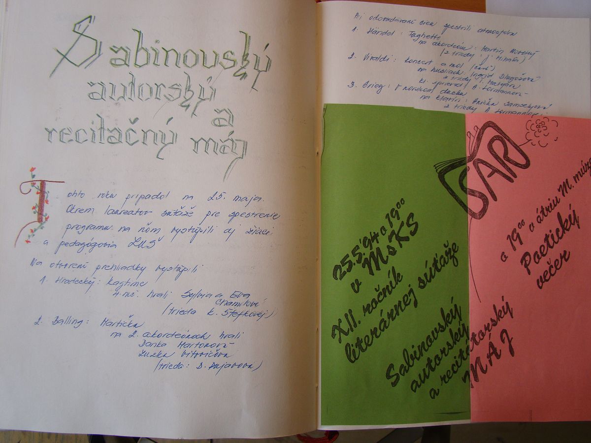 Kronika školy 1989-1995