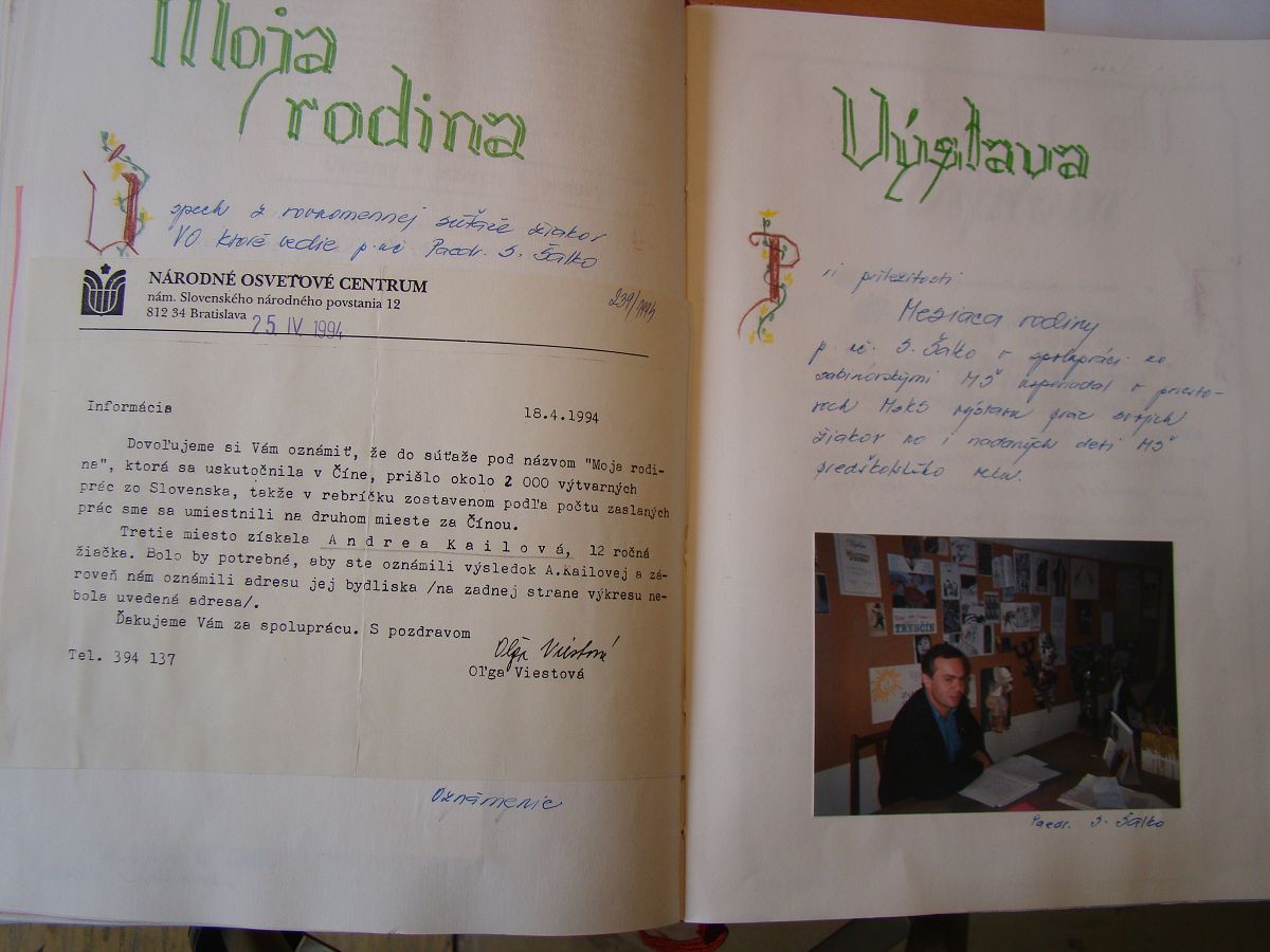 Kronika školy 1989-1995