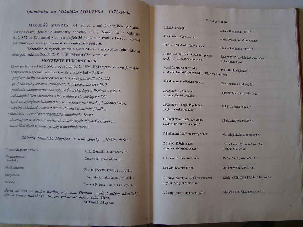 Kronika školy 1989-1995