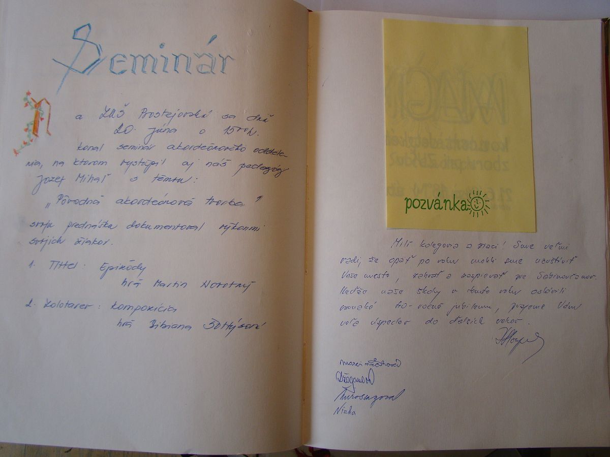 Kronika školy 1989-1995