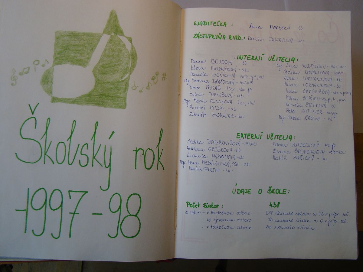 Kronika školy 1995-2001