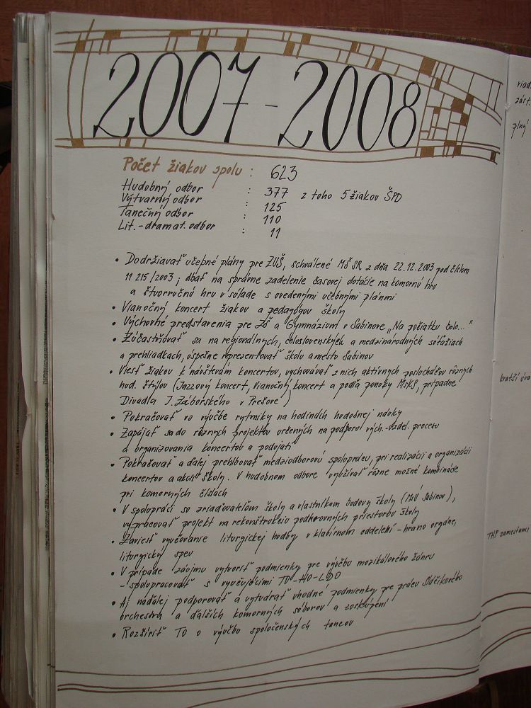 Kronika školy 2001-2008