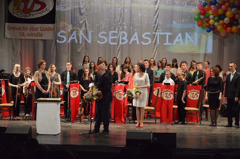 Spevácky zbor Goldky - 10.výročie vzniku - benef. koncert