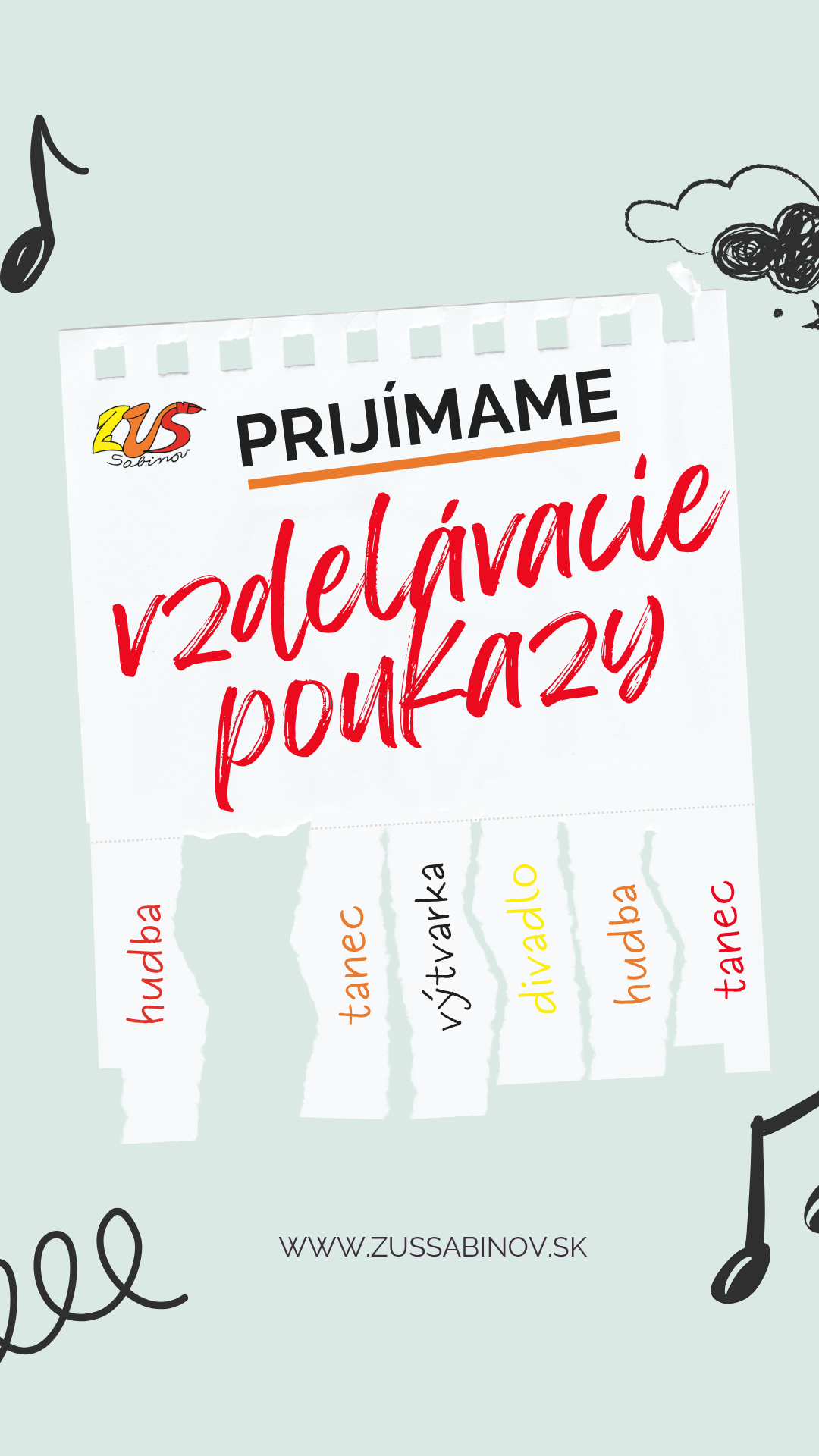 Aj u nás prijímame vzdelávacie poukazy